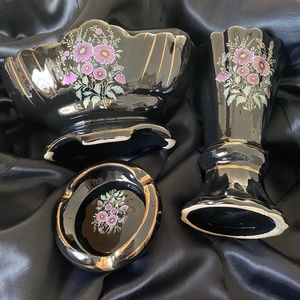 Lot of 3 I Gilded Ceramic Albanian Giftware from Albania